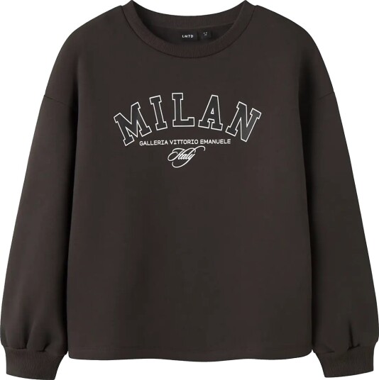 LMTD Nlffaris Ls Loose O Neck Sweat Brown 170 176