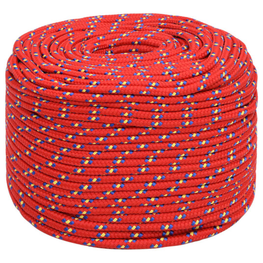  Båttau rød 6 mm 250 m polypropylen