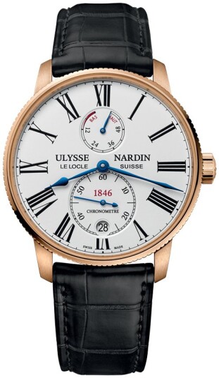 Ulysse Nardin Herreklokke 1182 310 40 Marine Collection Hvit/Lær Ulysse Nardin Herreklokke 1182 310 40 Marine Collection Hvit/Lær