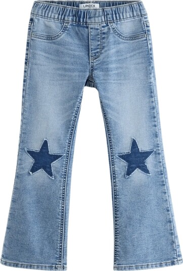 Lindex Freja Flared Leg Jeans - Blue - 104