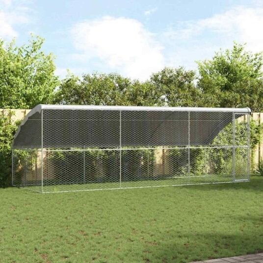 Vidaxl Hundebur 3 Stk. Sølv 6 X 2 X 2 M Galvanisert Stål
