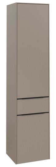 VILLEROY & BOCH SUBWAY 3.0 HØYSKAP 40X171 VENSTRE 2 DØRER & SKUFF TAUPE HÅNDTAK I VOLCANO BLACK VILLEROY & BOCH SUBWAY 3.0 HØYSKAP 40X171 VENSTRE 2 DØRER & SKUFF TAUPE HÅNDTAK I VOLCANO BLACK
