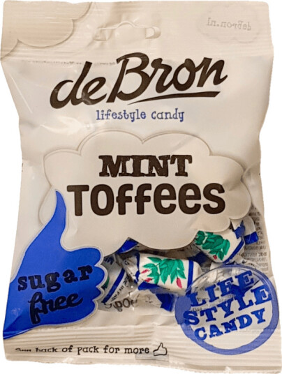 DeBron Sugarfree Mint Toffees 90g DeBron Sugarfree Mint Toffees 90g