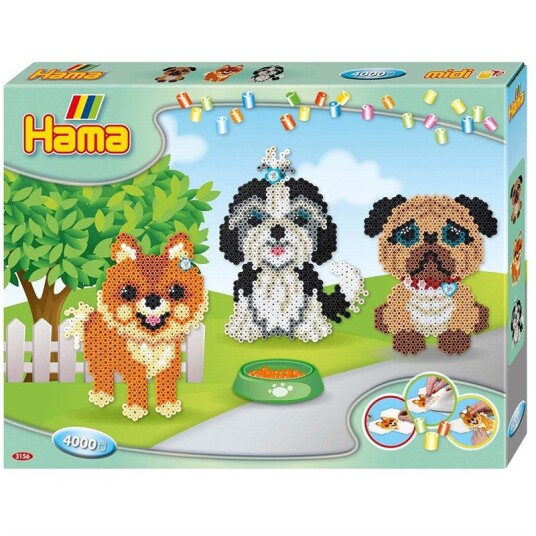 Hama Ironing Beads Set - Dogs 4000 pcs.