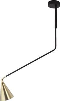 TOOY Gordon 561.11B Taklampe Matt Sort/ Børstet Messing