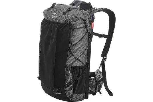 Rock Series 60+5L Svart Naturehike Tursekk