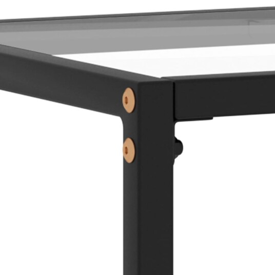 vidaXL Konsollbord gjennomsiktig 60x35x75 cm herdet glass