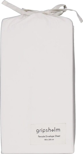 Gripsholm Envelope Sheet Percale 180X200Cm White 180X200 Cm White 180X200CM