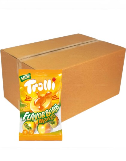 21 stk Trolli Flavor Bomb Mango Geleballer med Surt Flytende Fyll Hel Eske 1,57 kg 21 stk Trolli Flavor Bomb Mango Geleballer med Surt Flytende Fyll Hel Eske 1,57 kg