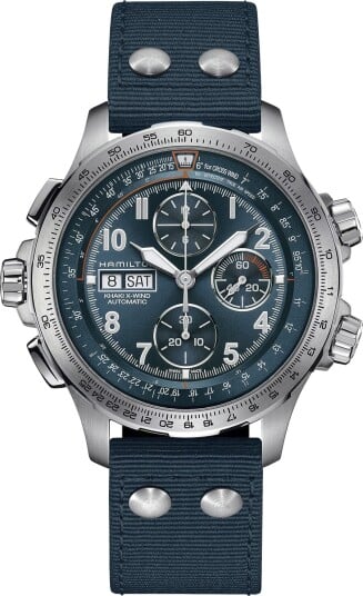 Hamilton Herreklokke H77906940 Khaki Aviation Blå/Lær Ø45 mm Hamilton Herreklokke H77906940 Khaki Aviation Blå/Lær Ø45 mm