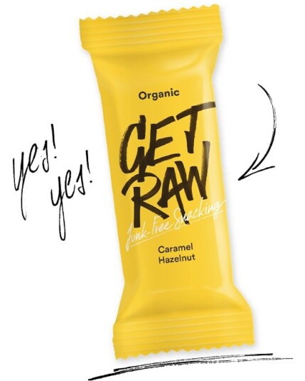 Get Raw Organic Bar Caramel & Hazelnut 42g Get Raw Organic Bar Caramel & Hazelnut 42g