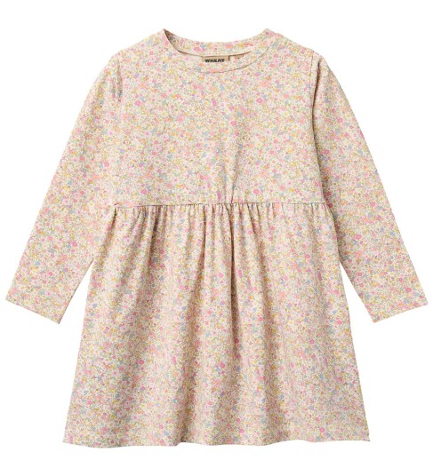 Wheat Kjole   Sessa   Blush Flower Eng   Wheat   6 år 116   Kjole   Flerfarget