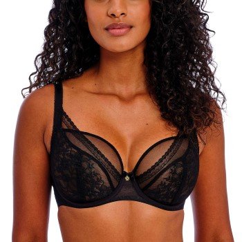 Freya BH Sydnie Underwired High Apex Plunge Bra Svart D 60 Dame Freya BH Sydnie Underwired High Apex Plunge Bra Svart D 60 Dame