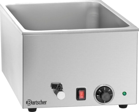 Bartscher Vannbad Bain-Marie med avløpsventil; 34x24x59 cm (BxHxD); Sølvfarge Bartscher Vannbad Bain-Marie med avløpsventil; 34x24x59 cm (BxHxD); Sølvfarge