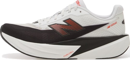 New Balance Men"s FuelCell Rebel V5 Nb 103 White / Neo Flame 8 D New Balance Men"s FuelCell Rebel V5 Nb 103 White / Neo Flame 8 D