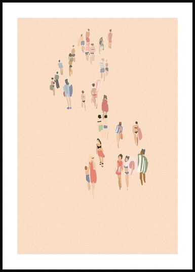 Summer Crowd Plakat Plakat / 40x50cm