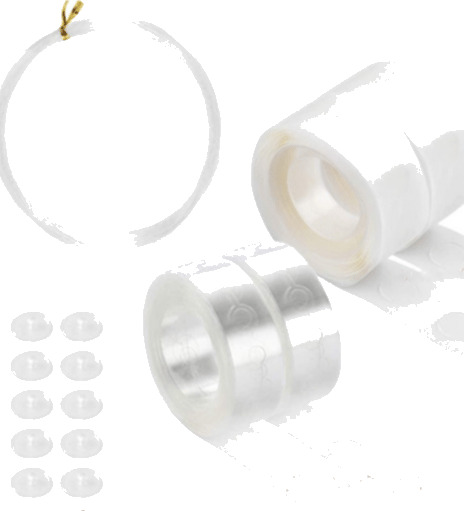 Monteringssett for plastballonger 15 deler Hvit