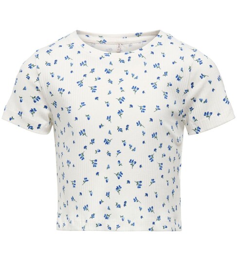 kids ONLY Mazarine Blue White Background Bella Life Kort AOP T-Shirt Noos 122-128