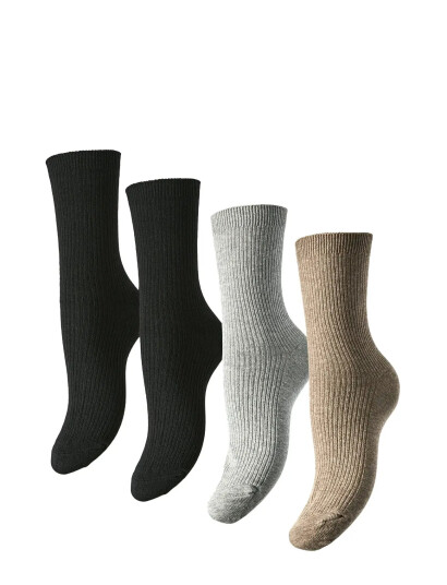 Pieces Pcmarta 4 Pack Socks Noos Bc - Black - ONE SIZE