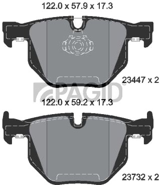 PAGID T1771N Bremseklosser