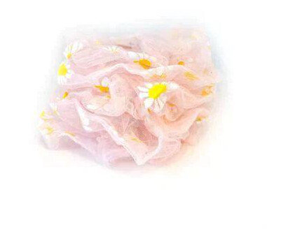 Organza Scrunchie Mønster Sunflower Pink Organza Scrunchie Mønster Sunflower Pink