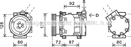 AC kompressor PRASCO RTAK479 AC kompressor PRASCO RTAK479