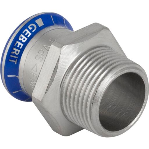 Geberit 22 mm x 1/2" Rf Overgangsmuffe i Stål