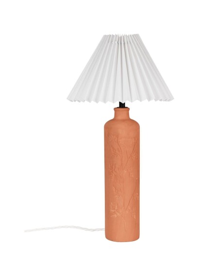 Globen Lighting Table Lamp Flora 46 Patterned Globen Lighting TERRACOTTA H46CM x 25