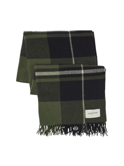 Chevalier Anne Ullskjerf XL Check Dark One Size