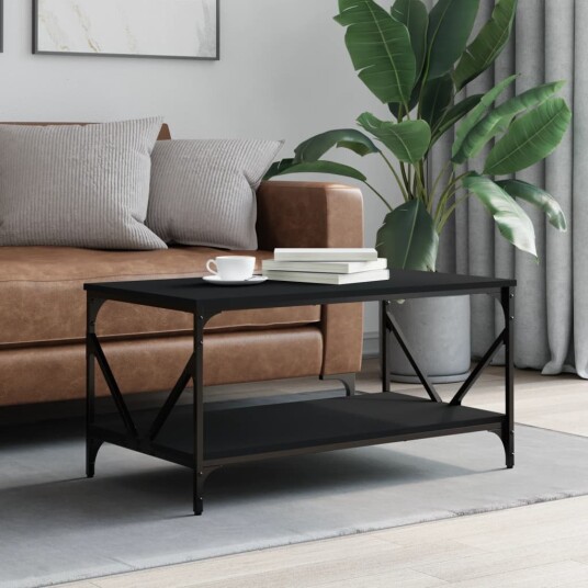 Salongbord svart 90x50x45 cm konstruert tre 8721012125452