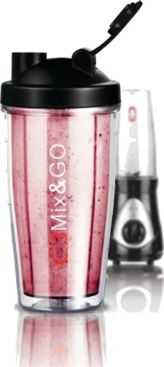 C3 Mix&Go Dobbeltvegget Flaske 500 ml for Smoothies