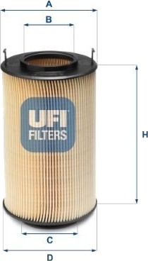 Oljefilter UFI 25.174.00 Oljefilter UFI 25.174.00