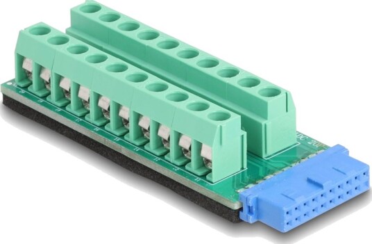 Delock - Usb-Adapter - 19 Pin Usb Header (Hunn) Til 20-Stifts Rekkeklemme