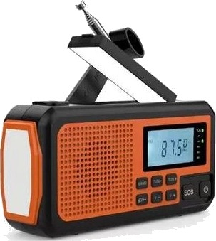 Utendørs solcelledrevet nødradio med håndsveiv SY373 - 4000mAh Utendørs solcelledrevet nødradio med håndsveiv SY373 - 4000mAh