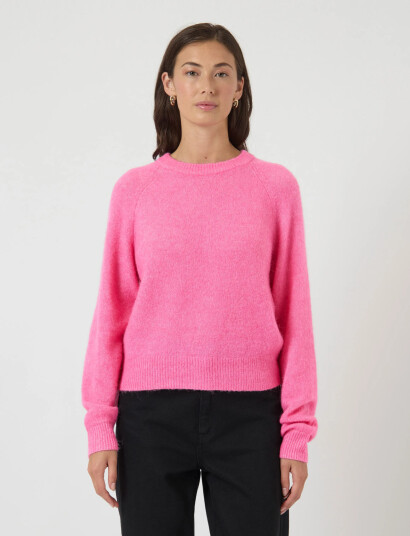 YAS Yasjohi Ls Wool Blend Pullover S. Noos Pink S