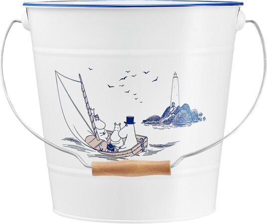 Mummi bøtte 10L Sailors hvit