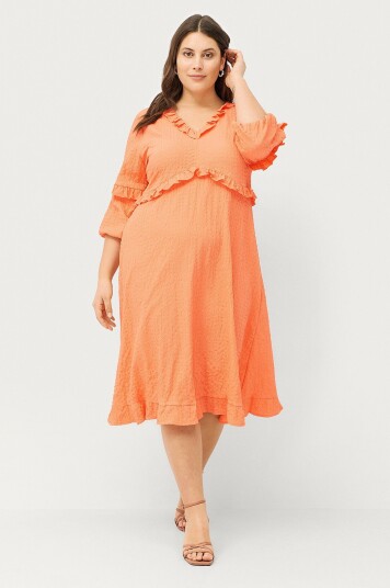 Ellos Plus Collection Kjole Molly Orange