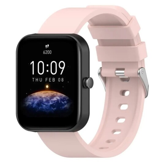 INCOVER Universal Silikon Smartwatch Rem (20mm) m. Metallspenne - Rosa