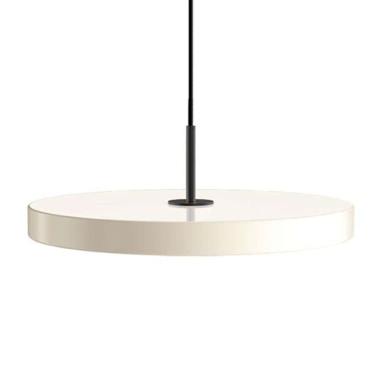 UMAGE - Asteria Pendel Medium Pearl White/Black Top - Lampemesteren