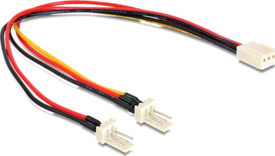 DeLock intern PC-strømforlenger 3-pin 22cm 2xMolex