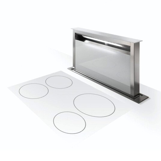 Røroshetta Fabula Benkeventilator 90cm Hvit Glass