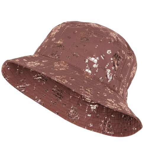 Mikk line Bøttehatt Russet m. Blomster Mikk line 18 24 md Bøttehatt Metallic Rosa 86 92