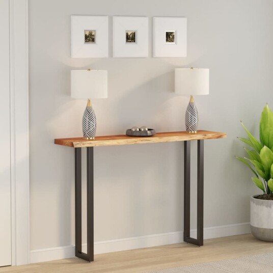 vidaXL Vegghylle 160x30x2,5 cm rektangulær heltre akasie naturlig kant vidaXL Vegghylle 160x30x2,5 cm rektangulær heltre akasie naturlig kant