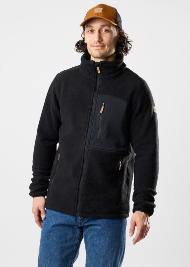 Swedemount Nordkap Pile Jacket Black/Black 2xl Fleecetrøyer