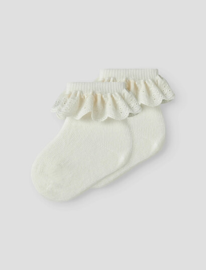 Lil"Atelier Nbfdertrud 2 Pack Sock Lil Cream 74 80