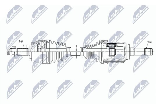 Nty Drivaksel NTY NPW FT 097 Nty Drivaksel NTY NPW FT 097