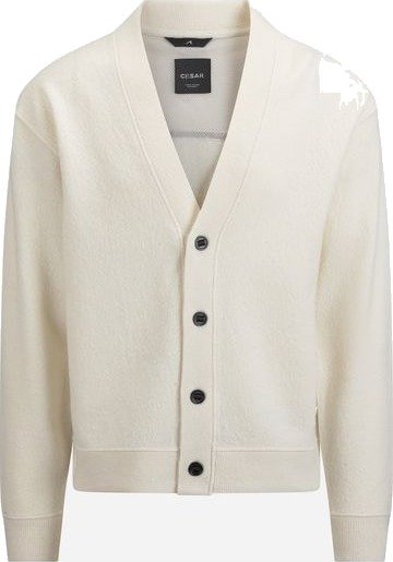 Cesar Equipment Seham cardigan M hvit herre