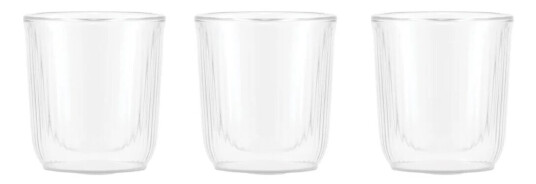 Bodum Douro dubbelväggigt sakeglas 6 cl 3 pakn. Klar-bambu