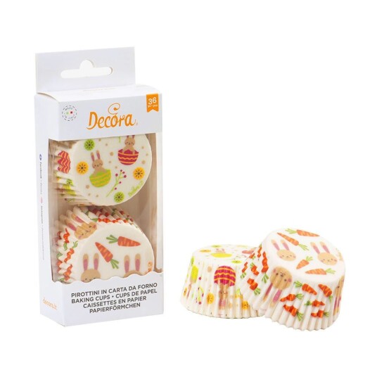 Decora Muffinsformer Standard Påskeharer Pk/36 Decora Muffinsformer Standard Påskeharer Pk/36