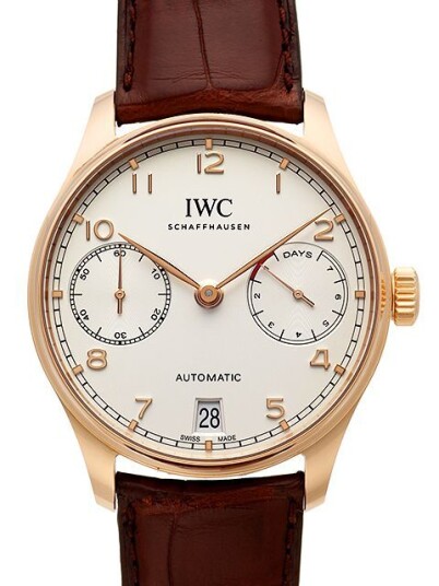 IWC Herreklokke IW500701 Portuguese Sølvfarget/Lær Ø42.3 mm IWC Herreklokke IW500701 Portuguese Sølvfarget/Lær Ø42.3 mm